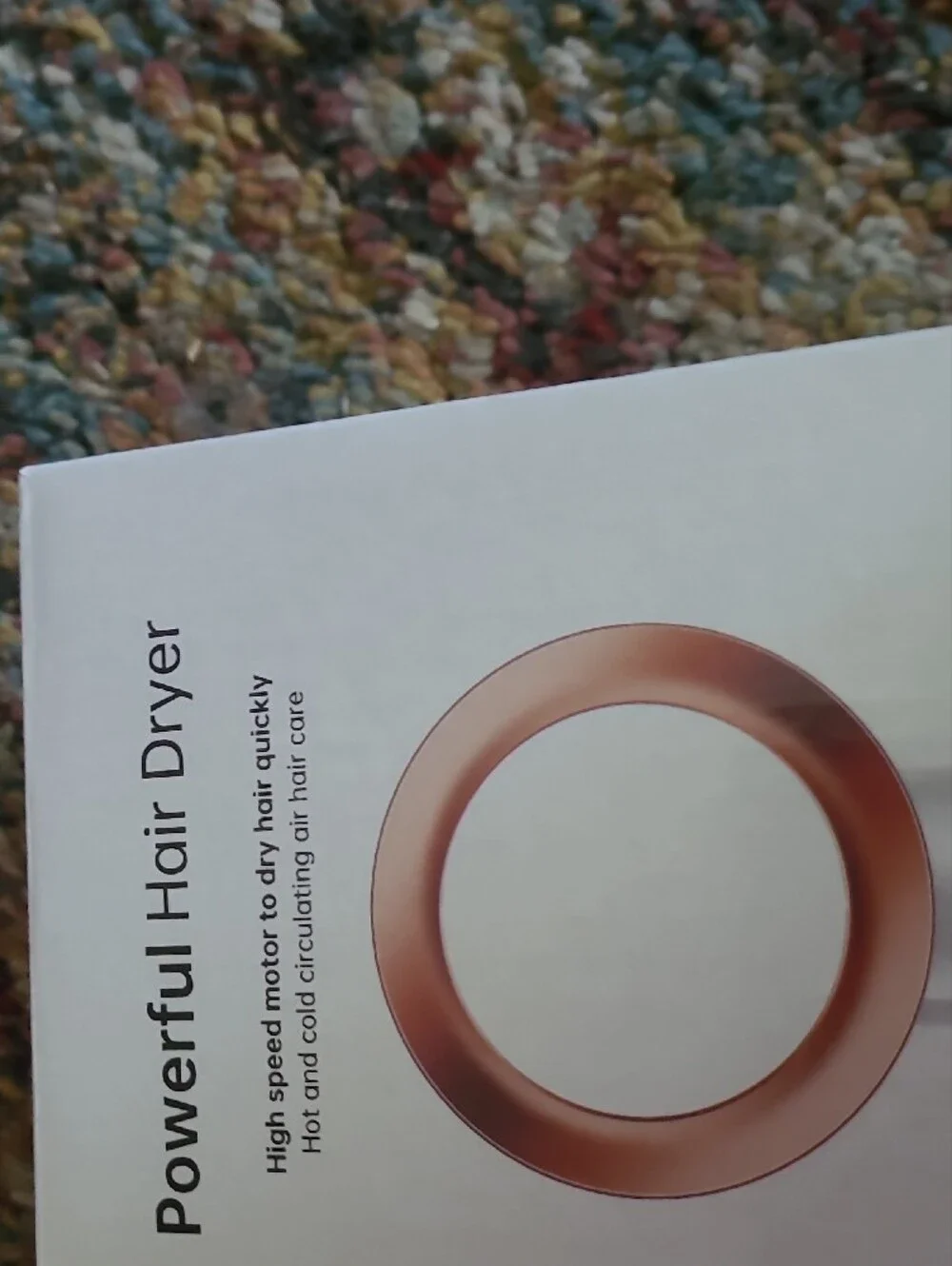 NEW In Box Powerful Pink Ring Hair Dryer - Unbranded